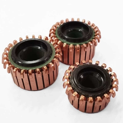 ชิ้นส่วนอะไหล่มอเตอร์ไฟฟ้า ODM Hook Type Armature Commutator