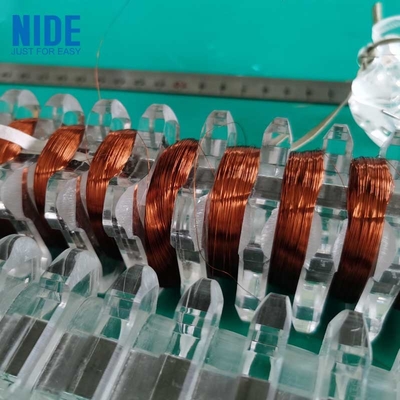 NIDE Stator Winding Machine เครื่องม้วนขดลวดทองแดงอัตโนมัติเต็มรูปแบบสำหรับหลาย Wire