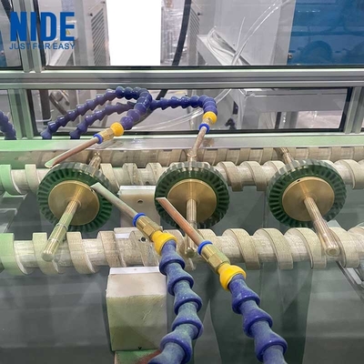 สายอัตโนมัติเคลือบผงไฟฟ้าสแตตติกสําหรับการแยกแกน stator มอเตอร์ brushless