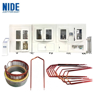 อัตโนมัติ Hairpin Stator รูปแบบเครื่อง Hairpin มอเตอร์ เทคโนโลยีการแก้ไขสําหรับรถยนต์ขับเคลื่อนมอเตอร์