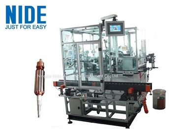 Double Flyer Rotor Windier Armature Coil Winding Machine สำหรับ Hook Type Commutator